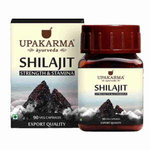 Upakarma Pure Shilajit Capsules – 500mg (90 Capsules)