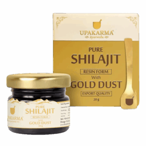 Upakarma Pure Shilajit Resin with gold dust 20g