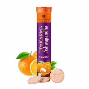 Fast absorbing effervescent tablets with potent extracts of superior quality Ashwagandha roots. Helps to ease daily stress, improve sleep quality and regulate stress response Helps in increasing muscle mass and strength Upakarma Ayurveda ensures that you get the best quality products that are tested by NABL labs and backed by R&D