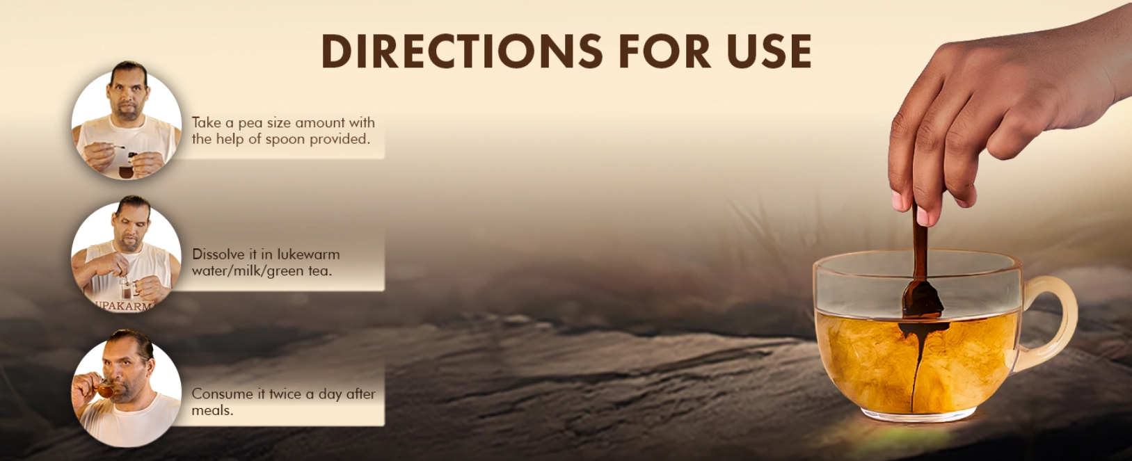 Upakarma pure shilajit - how to use